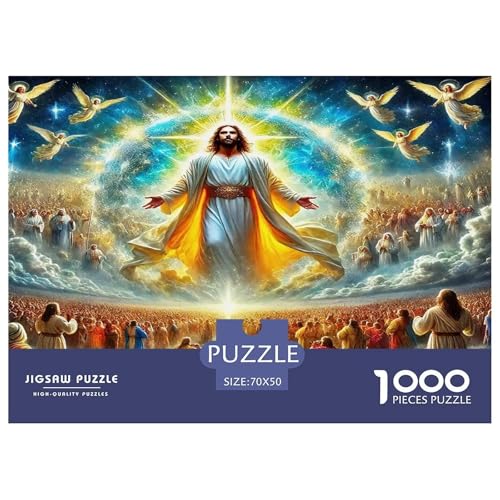Jesus - Religion Puzzles 1000 Teile Schwer Puzzle Spielzeug Lernspiel Impossible Herausforderungsspielzeug Für Erwachsene Und Kinder in Bewährter 70x50cm/1000pcs von UNRXJZLVM