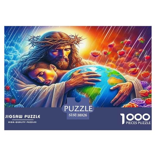 Jesus - Religion Puzzles 1000 Teile Schwer Puzzle Spielzeug Pädagogisches Spiel Impossible Herausforderungsspielzeug Für Erwachsene Kinder 38x26cm/1000pcs Jesus - Religion Puzzles 1000 Teile Schwer Puzzle Spielzeug Pädagogisches Spiel Impossible Herausforderungsspielzeug Für Erwachsene Kinder 38x26cm/1000pcs von UNRXJZLVM