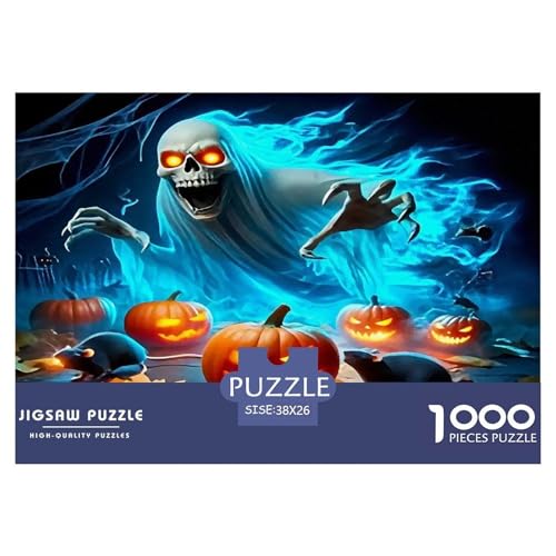 Jumbie Kürbisse Puzzle 1000 Teile Schwer Puzzle Spielzeug Lernspiel Impossible Herausforderungsspielzeug Für Erwachsene Und Kinder Ab 14 Jahren 38x26cm/1000pcs von UNRXJZLVM