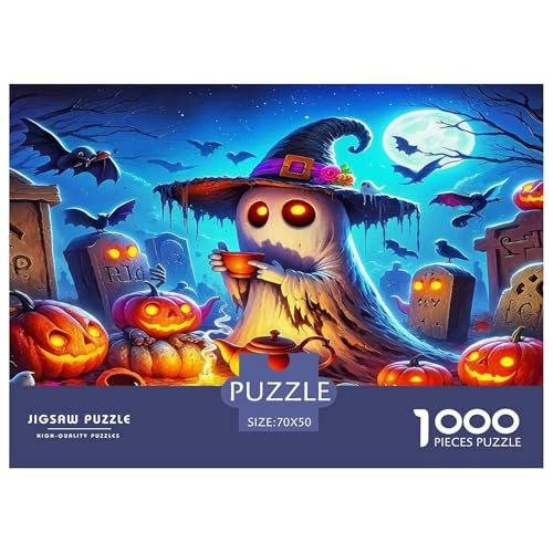 Jumbie Kürbisse Puzzles 1000 Teile Schwer Puzzle Spielzeug Lernspiel Impossible Herausforderungsspielzeug Für Erwachsene Kinder 70x50cm/1000pcs von UNRXJZLVM