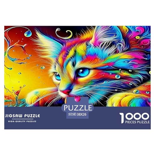 Katze Puzzle 1000 Teile Schwer Puzzle Spielzeug Lernspiel Impossible Herausforderungsspielzeug Für Erwachsene Und Kinder Ab 12 Jahren 38x26cm/1000pcs Katze Puzzle 1000 Teile Schwer Puzzle Spielzeug Lernspiel Impossible Herausforderungsspielzeug Für Erwachsene Und Kinder Ab 12 Jahren 38x26cm/1000pcs von UNRXJZLVM