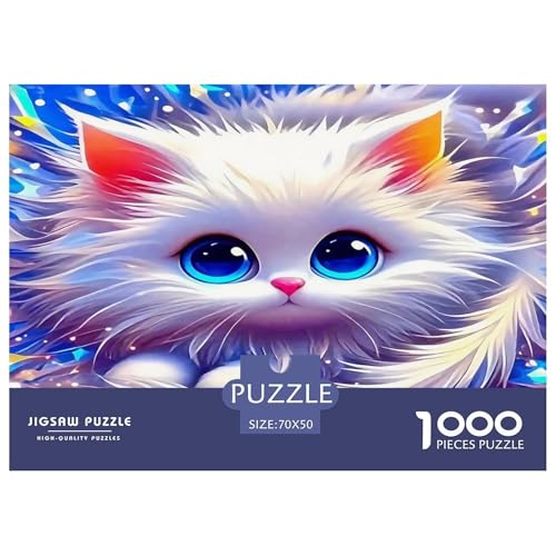 Katze Puzzles 1000 Teile Schwer Puzzle Spielzeug Pädagogisches Spiel Impossible Herausforderungsspielzeug Für Erwachsene Kinder 70x50cm/1000pcs Katze Puzzles 1000 Teile Schwer Puzzle Spielzeug Pädagogisches Spiel Impossible Herausforderungsspielzeug Für Erwachsene Kinder 70x50cm/1000pcs von UNRXJZLVM
