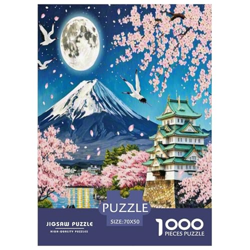 Kirschblüte Puzzle 1000 Teile Schwer Puzzle Spielzeug Lernspiel Impossible Herausforderungsspielzeug Für Erwachsene Und Kinder in Bewährter 70x50cm/1000pcs von UNRXJZLVM