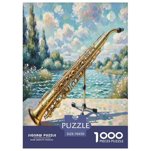 Klarinette Puzzles 1000 Teile Schwer Puzzle Spielzeug Lernspiel Impossible Herausforderungsspielzeug Für Erwachsene Und Kinder Ab 14 Jahren 70x50cm/1000pcs von UNRXJZLVM