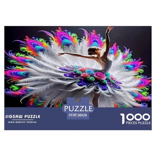 Kleid Schönheit Puzzles 1000 Teile Schwer Puzzle Spielzeug Pädagogisches Spiel Impossible Herausforderung Spielzeug Für Erwachsene Und Kinder Ab 14 Jahren 38x26cm/1000pcs von UNRXJZLVM
