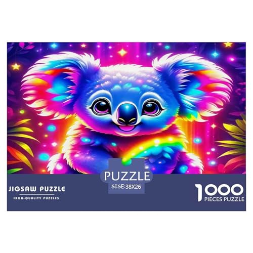 Koala Puzzles 1000 Teile Schwer Puzzle Spielzeug Lernspiel Impossible Herausforderungsspielzeug Für Erwachsene Kinder 38x26cm/1000pcs von UNRXJZLVM