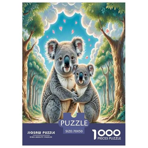 Koala Puzzles 1000 Teile Schwer Puzzle Spielzeug Pädagogisches Spiel Impossible Herausforderungsspielzeug Für Erwachsene Kinder 70x50cm/1000pcs von UNRXJZLVM