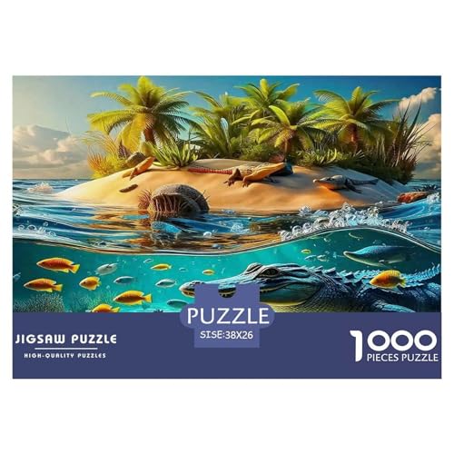 Krokodil Puzzles 1000 Teile Schwer Puzzle Spielzeug Pädagogisches Spiel Impossible Herausforderungsspielzeug Für Erwachsene Und Kinder in Bewährter 38x26cm/1000pcs Krokodil Puzzles 1000 Teile Schwer Puzzle Spielzeug Pädagogisches Spiel Impossible Herausforderungsspielzeug Für Erwachsene Und Kinder in Bewährter 38x26cm/1000pcs von UNRXJZLVM