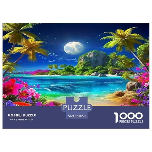 Küstenlandschaft Puzzle 1000 Teile Schwer Puzzle Spielzeug Lernspiel Impossible Herausforderungsspielzeug Für Erwachsene Kinder 70x50cm/1000pcs von UNRXJZLVM