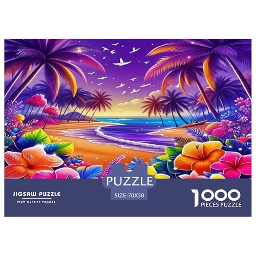 Küstenlandschaft Puzzle 1000 Teile Schwer Puzzle Spielzeug Lernspiel Impossible Herausforderungsspielzeug Für Erwachsene Kinder 70x50cm/1000pcs von UNRXJZLVM