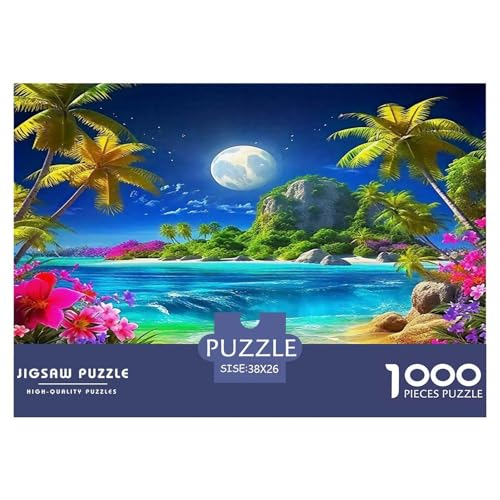 Küstenlandschaft Puzzle 1000 Teile Schwer Puzzle Spielzeug Lernspiel Impossible Herausforderungsspielzeug Für Erwachsene Und Kinder Ab 14 Jahren 38x26cm/1000pcs von UNRXJZLVM