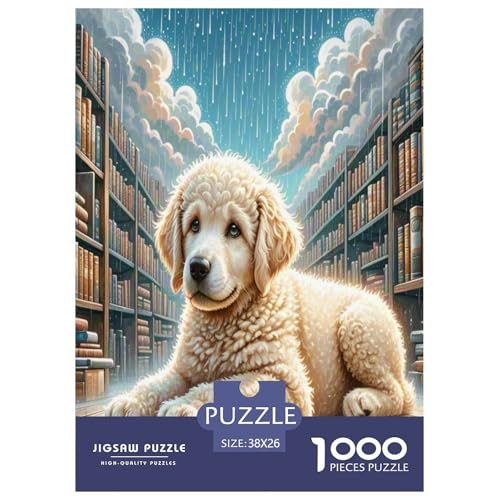Labradoodle Puzzle 1000-teilige Schwer Puzzle Spielzeug Pädagogisches Spiel Impossible Herausforderung Spielzeug Für Erwachsene Kinder 38x26cm/1000pcs von UNRXJZLVM