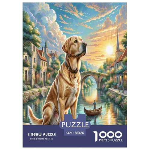 Labrador Retriever Puzzle 1000 Teile Schwer Puzzle Spielzeug Lernspiel Impossible Herausforderungsspielzeug Für Erwachsene Und Kinder in Bewährter 38x26cm/1000pcs Labrador Retriever Puzzle 1000 Teile Schwer Puzzle Spielzeug Lernspiel Impossible Herausforderungsspielzeug Für Erwachsene Und Kinder in Bewährter 38x26cm/1000pcs von UNRXJZLVM