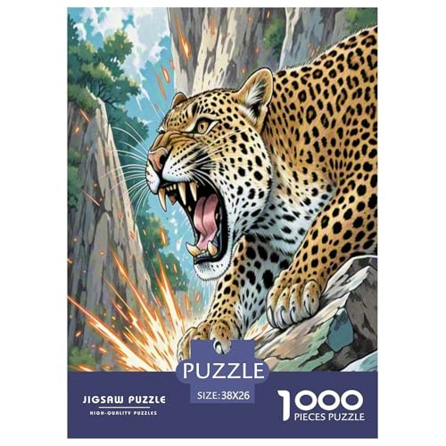 Leopard Puzzles 1000 Teile Schwer Puzzle Spielzeug Lernspiel Impossible Herausforderungsspielzeug Für Erwachsene Und Kinder Ab 14 Jahren 38x26cm/1000pcs Leopard Puzzles 1000 Teile Schwer Puzzle Spielzeug Lernspiel Impossible Herausforderungsspielzeug Für Erwachsene Und Kinder Ab 14 Jahren 38x26cm/1000pcs von UNRXJZLVM