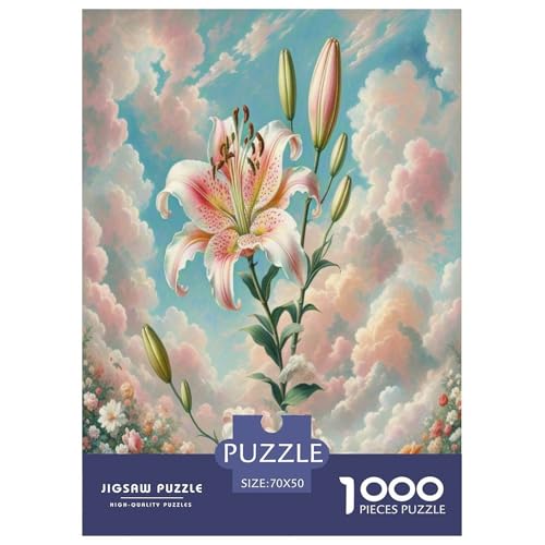 Lilie Puzzles 1000 Teile Schwer Puzzle Spielzeug Pädagogisches Spiel Impossible Herausforderungsspielzeug Für Erwachsene Kinder 70x50cm/1000pcs von UNRXJZLVM