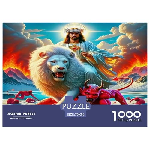 Löwen Puzzle 1000 Teile Schwer Puzzle Spielzeug Lernspiel Impossible Herausforderungsspielzeug Für Erwachsene Und Kinder Ab 14 Jahren 70x50cm/1000pcs Löwen Puzzle 1000 Teile Schwer Puzzle Spielzeug Lernspiel Impossible Herausforderungsspielzeug Für Erwachsene Und Kinder Ab 14 Jahren 70x50cm/1000pcs von UNRXJZLVM