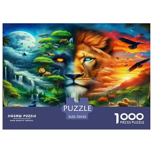 Löwen Puzzle 1000-teilige Schwer Puzzle Spielzeug Lernspiel Impossible Herausforderungsspielzeug Für Erwachsene Kinder 70x50cm/1000pcs Löwen Puzzle 1000-teilige Schwer Puzzle Spielzeug Lernspiel Impossible Herausforderungsspielzeug Für Erwachsene Kinder 70x50cm/1000pcs von UNRXJZLVM