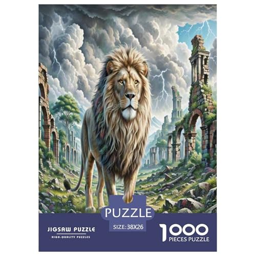 Löwen Puzzle 1000-teilige Schwer Puzzle Spielzeug Lernspiel Impossible Herausforderungsspielzeug Für Erwachsene Und Kinder Ab 12 Jahren 38x26cm/1000pcs Löwen Puzzle 1000-teilige Schwer Puzzle Spielzeug Lernspiel Impossible Herausforderungsspielzeug Für Erwachsene Und Kinder Ab 12 Jahren 38x26cm/1000pcs von UNRXJZLVM