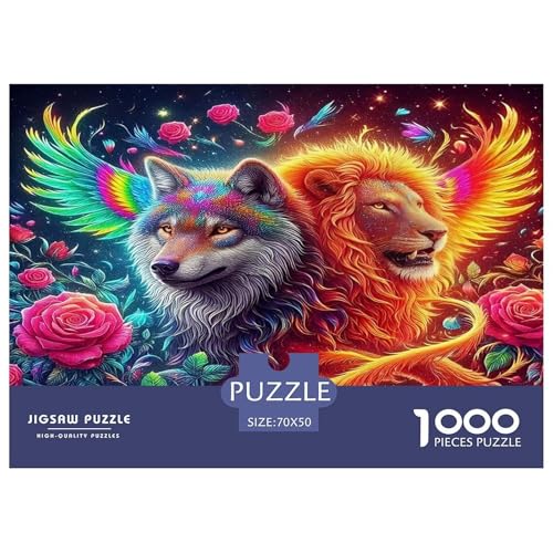Löwen Puzzle 1000-teilige Schwer Puzzle Spielzeug Lernspiel Impossible Herausforderungsspielzeug Für Erwachsene Und Kinder Ab 14 Jahren 70x50cm/1000pcs Löwen Puzzle 1000-teilige Schwer Puzzle Spielzeug Lernspiel Impossible Herausforderungsspielzeug Für Erwachsene Und Kinder Ab 14 Jahren 70x50cm/1000pcs von UNRXJZLVM