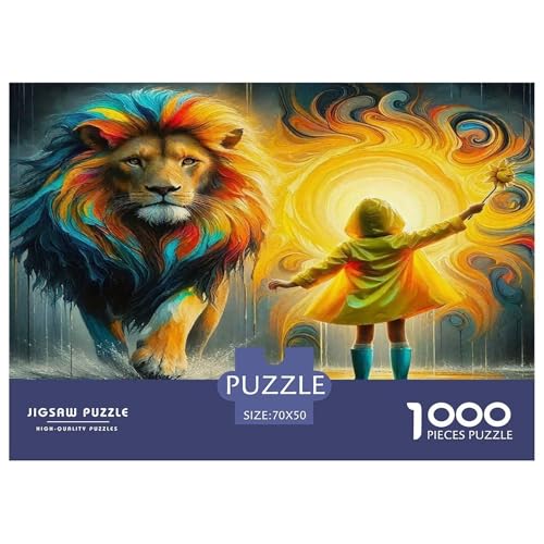 Löwen Puzzles 1000 Teile Schwer Puzzle Spielzeug Lernspiel Impossible Herausforderungsspielzeug Für Erwachsene Kinder 70x50cm/1000pcs Löwen Puzzles 1000 Teile Schwer Puzzle Spielzeug Lernspiel Impossible Herausforderungsspielzeug Für Erwachsene Kinder 70x50cm/1000pcs von UNRXJZLVM