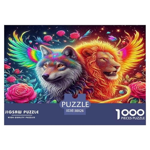 Löwen Puzzles 1000 Teile Schwer Puzzle Spielzeug Lernspiel Impossible Herausforderungsspielzeug Für Erwachsene Und Kinder Ab 14 Jahren 38x26cm/1000pcs Löwen Puzzles 1000 Teile Schwer Puzzle Spielzeug Lernspiel Impossible Herausforderungsspielzeug Für Erwachsene Und Kinder Ab 14 Jahren 38x26cm/1000pcs von UNRXJZLVM