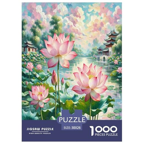Lotusblume Puzzle 1000-teilige Schwer Puzzle Spielzeug Lernspiel Impossible Herausforderungsspielzeug Für Erwachsene Und Kinder Ab 12 Jahren 38x26cm/1000pcs Lotusblume Puzzle 1000-teilige Schwer Puzzle Spielzeug Lernspiel Impossible Herausforderungsspielzeug Für Erwachsene Und Kinder Ab 12 Jahren 38x26cm/1000pcs von UNRXJZLVM