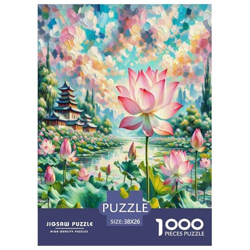 Lotusblume Puzzle 1000-teilige Schwer Puzzle Spielzeug Pädagogisches Spiel Impossible Herausforderung Spielzeug Für Erwachsene Kinder 38x26cm/1000pcs Lotusblume Puzzle 1000-teilige Schwer Puzzle Spielzeug Pädagogisches Spiel Impossible Herausforderung Spielzeug Für Erwachsene Kinder 38x26cm/1000pcs von UNRXJZLVM