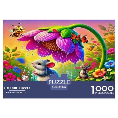 Maus Puzzle 1000 Teile Schwer Puzzle Spielzeug Lernspiel Impossible Herausforderung Spielzeug Für Erwachsene Kinder 38x26cm/1000pcs von UNRXJZLVM