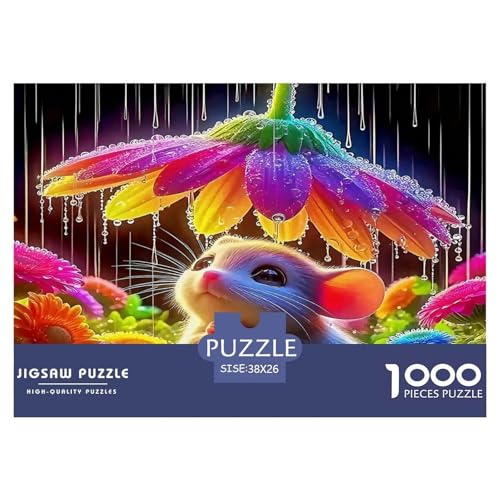 Maus Puzzle 1000 Teile Schwer Puzzle Spielzeug Pädagogisches Spiel Impossible Herausforderungsspielzeug Für Erwachsene Kinder 38x26cm/1000pcs von UNRXJZLVM