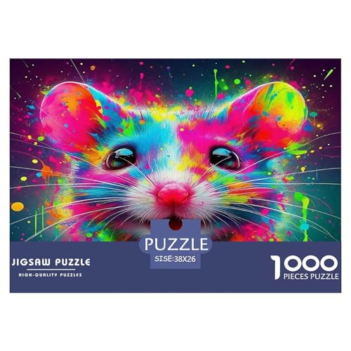 Maus Puzzle 1000-teilige Schwer Puzzle Spielzeug Lernspiel Impossible Herausforderungsspielzeug Für Erwachsene Und Kinder in Bewährter 38x26cm/1000pcs von UNRXJZLVM