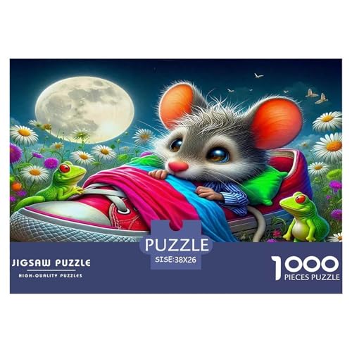 Maus Puzzles 1000 Teile Schwer Puzzle Spielzeug Lernspiel Impossible Herausforderung Spielzeug Für Erwachsene Kinder 38x26cm/1000pcs von UNRXJZLVM