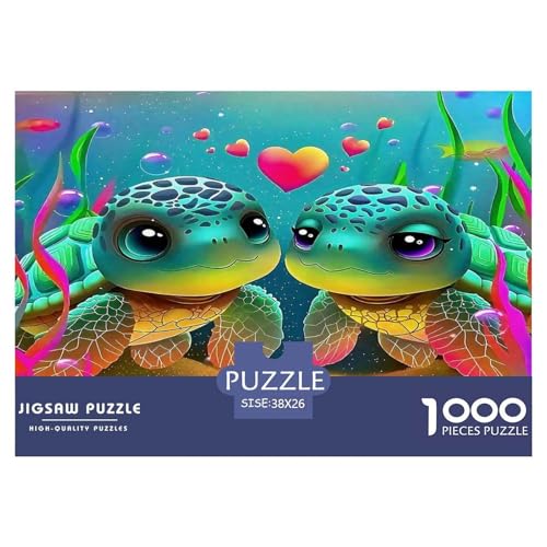 Meeresschildkröte Puzzle 1000 Teile Schwer Puzzle Spielzeug Pädagogisches Spiel Impossible Herausforderungsspielzeug Für Erwachsene Und Kinder in Bewährter 38x26cm/1000pcs von UNRXJZLVM