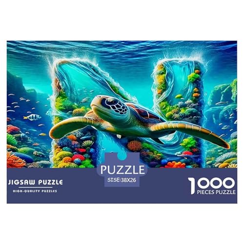 Meeresschildkröte Puzzles 1000 Teile Schwer Puzzle Spielzeug Lernspiel Impossible Herausforderung Spielzeug Für Erwachsene Kinder 38x26cm/1000pcs Meeresschildkröte Puzzles 1000 Teile Schwer Puzzle Spielzeug Lernspiel Impossible Herausforderung Spielzeug Für Erwachsene Kinder 38x26cm/1000pcs von UNRXJZLVM