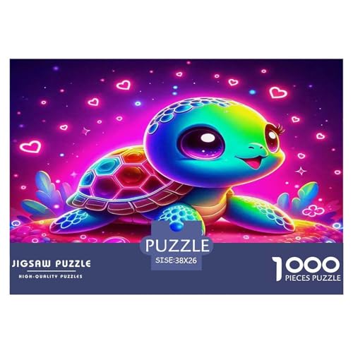 Meeresschildkröte Puzzles 1000 Teile Schwer Puzzle Spielzeug Lernspiel Impossible Herausforderungsspielzeug Für Erwachsene Und Kinder Ab 14 Jahren 38x26cm/1000pcs von UNRXJZLVM