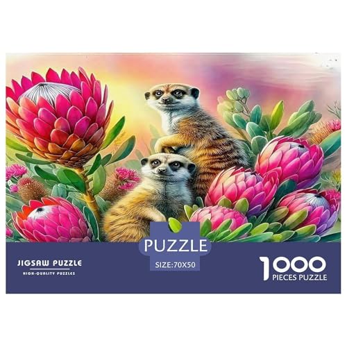 Meerkat Puzzles 1000 Teile Schwer Puzzle Spielzeug Lernspiel Impossible Herausforderungsspielzeug Für Erwachsene Und Kinder Ab 14 Jahren 70x50cm/1000pcs Meerkat Puzzles 1000 Teile Schwer Puzzle Spielzeug Lernspiel Impossible Herausforderungsspielzeug Für Erwachsene Und Kinder Ab 14 Jahren 70x50cm/1000pcs von UNRXJZLVM