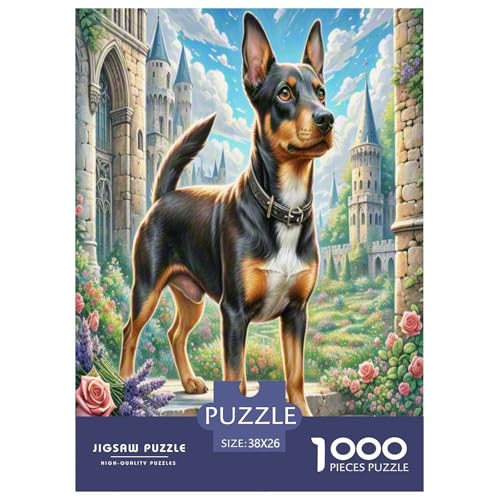 Miniatur Pinscher Puzzle 1000 Teile Schwer Puzzle Spielzeug Lernspiel Impossible Herausforderungsspielzeug Für Erwachsene Und Kinder Ab 12 Jahren 38x26cm/1000pcs von UNRXJZLVM