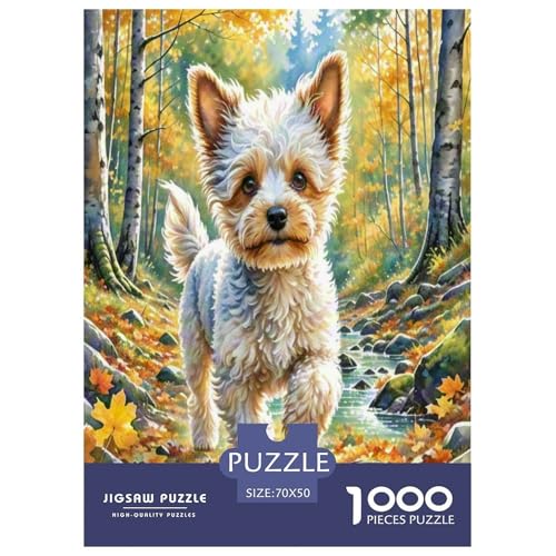 Miniaturpudel Puzzle 1000-teilige Schwer Puzzle Spielzeug Lernspiel Impossible Herausforderung Spielzeug Für Erwachsene Und Kinder in Bewährter 70x50cm/1000pcs von UNRXJZLVM