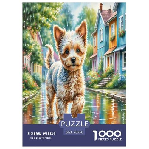 Miniaturpudel Puzzle 1000-teilige Schwer Puzzle Spielzeug Pädagogisches Spiel Impossible Herausforderungsspielzeug Für Erwachsene Kinder 70x50cm/1000pcs von UNRXJZLVM