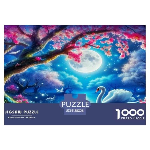 Mondsee Puzzle 1000-teilige Schwer Puzzle Spielzeug Lernspiel Impossible Herausforderung Spielzeug Für Erwachsene Und Kinder Ab 14 Jahren 38x26cm/1000pcs von UNRXJZLVM
