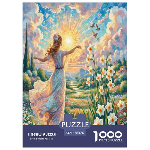 Narziss Puzzle 1000 Teile Schwer Puzzle Spielzeug Pädagogisches Spiel Impossible Herausforderungsspielzeug Für Erwachsene Und Kinder Ab 14 Jahren 38x26cm/1000pcs von UNRXJZLVM