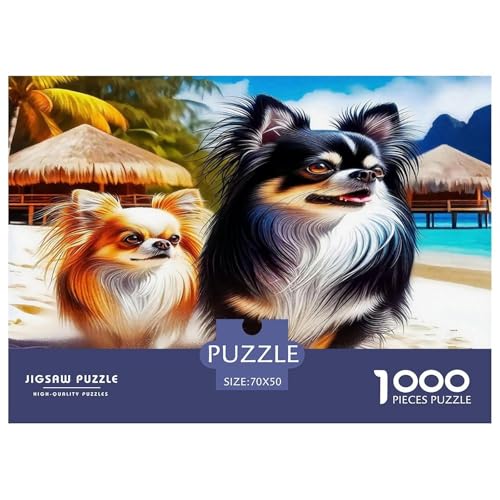 Netter Hund Puzzle 1000 Teile Schwer Puzzle Spielzeug Lernspiel Impossible Herausforderung Spielzeug Für Erwachsene Und Kinder Ab 12 Jahren 70x50cm/1000pcs von UNRXJZLVM