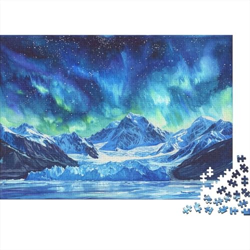 UNRXJZLVM Nordlichter Puzzle 1000 Teile Erwachsene Klassisches Jigsaw Puzzle 1000pcs (75x50cm) 1 Set 1000 Stück Karton von UNRXJZLVM