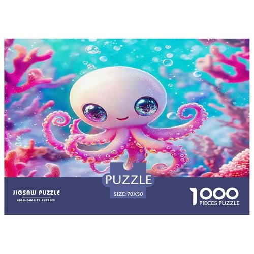 Octopus Puzzles 1000 Teile Schwer Puzzle Spielzeug Lernspiel Impossible Herausforderung Spielzeug Für Erwachsene Kinder 70x50cm/1000pcs von UNRXJZLVM