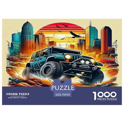 Offroad Fahrzeug Puzzle 1000 Teile Schwer Puzzle Spielzeug Pädagogisches Spiel Impossible Herausforderung Spielzeug Für Erwachsene Und Kinder Ab 14 Jahren 70x50cm/1000pcs von UNRXJZLVM