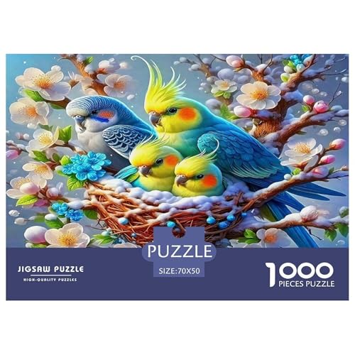 Papagei Puzzle 1000 Teile Schwer Puzzle Spielzeug Lernspiel Impossible Herausforderungsspielzeug Für Erwachsene Kinder 70x50cm/1000pcs von UNRXJZLVM