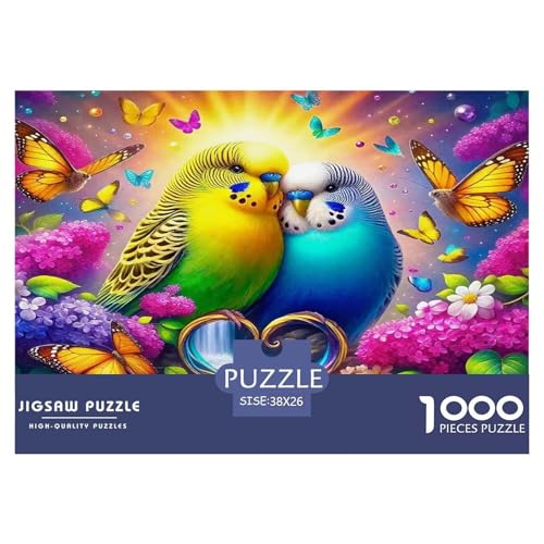 Papagei Puzzle 1000-teilige Schwer Puzzle Spielzeug Pädagogisches Spiel Impossible Herausforderungsspielzeug Für Erwachsene Kinder 38x26cm/1000pcs von UNRXJZLVM
