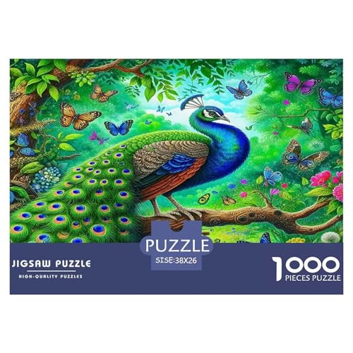 Pfauen Puzzles 1000 Teile Schwer Puzzle Spielzeug Lernspiel Impossible Herausforderungsspielzeug Für Erwachsene Und Kinder Ab 12 Jahren 38x26cm/1000pcs Pfauen Puzzles 1000 Teile Schwer Puzzle Spielzeug Lernspiel Impossible Herausforderungsspielzeug Für Erwachsene Und Kinder Ab 12 Jahren 38x26cm/1000pcs von UNRXJZLVM