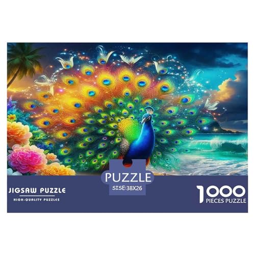 Pfauen Puzzles 1000 Teile Schwer Puzzle Spielzeug Pädagogisches Spiel Impossible Herausforderung Spielzeug Für Erwachsene Und Kinder Ab 12 Jahren 38x26cm/1000pcs Pfauen Puzzles 1000 Teile Schwer Puzzle Spielzeug Pädagogisches Spiel Impossible Herausforderung Spielzeug Für Erwachsene Und Kinder Ab 12 Jahren 38x26cm/1000pcs von UNRXJZLVM