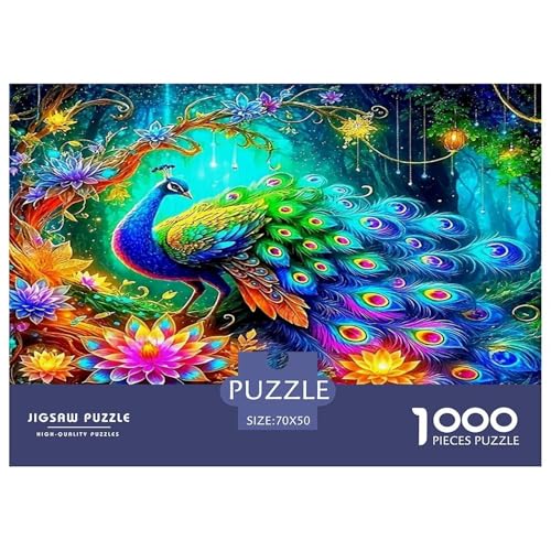 Pfauen Puzzles 1000-teilige Schwer Puzzle Spielzeug Lernspiel Impossible Herausforderungsspielzeug Für Erwachsene Kinder 70x50cm/1000pcs Pfauen Puzzles 1000-teilige Schwer Puzzle Spielzeug Lernspiel Impossible Herausforderungsspielzeug Für Erwachsene Kinder 70x50cm/1000pcs von UNRXJZLVM