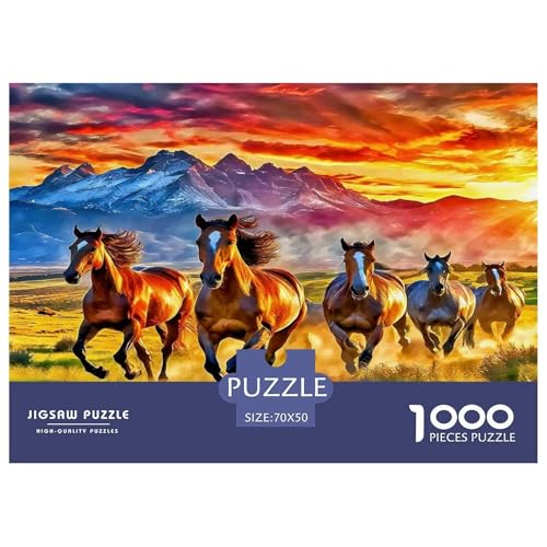 Pferd Puzzle 1000 Teile Schwer Puzzle Spielzeug Pädagogisches Spiel Impossible Herausforderungsspielzeug Für Erwachsene Kinder 70x50cm/1000pcs Pferd Puzzle 1000 Teile Schwer Puzzle Spielzeug Pädagogisches Spiel Impossible Herausforderungsspielzeug Für Erwachsene Kinder 70x50cm/1000pcs von UNRXJZLVM